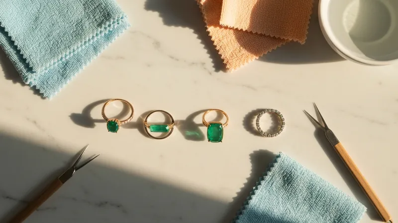 Entretien des bijoux émeraude